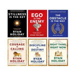 The Ryan Holiday Masterpiece Collection: 6 Books Set (Stillness Is The Key, The Obstacle Is The Way, Ego Is The Enemy, Courage Is Calling, Discipline Is Destiny and Right Thing, Right Now)
