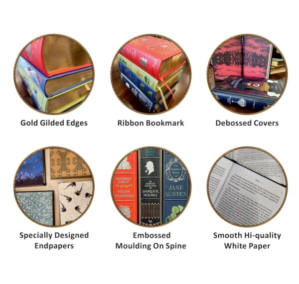 Leather Bound Classic Literature 5 Books Collection Set (Charles Dickens, Bronte Sisters, Leo Tolstoy, Jane Austen and The Best of Thomas Hardy) - Image 8