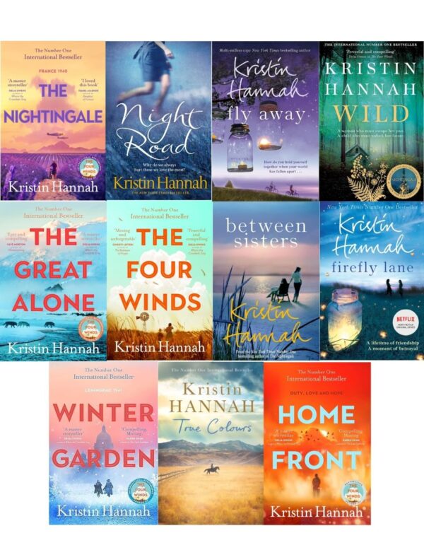 Kristin Hannah 11 Books Collection Set (The Nightingale, The Four Winds, The Great Alone, Winter Garden, Home Front, Wild and more)