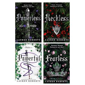 Powerless Trilogy and Powerful 4 Books Collection Set by Lauren Roberts (Powerless, Reckless, Powerful and Fearless)