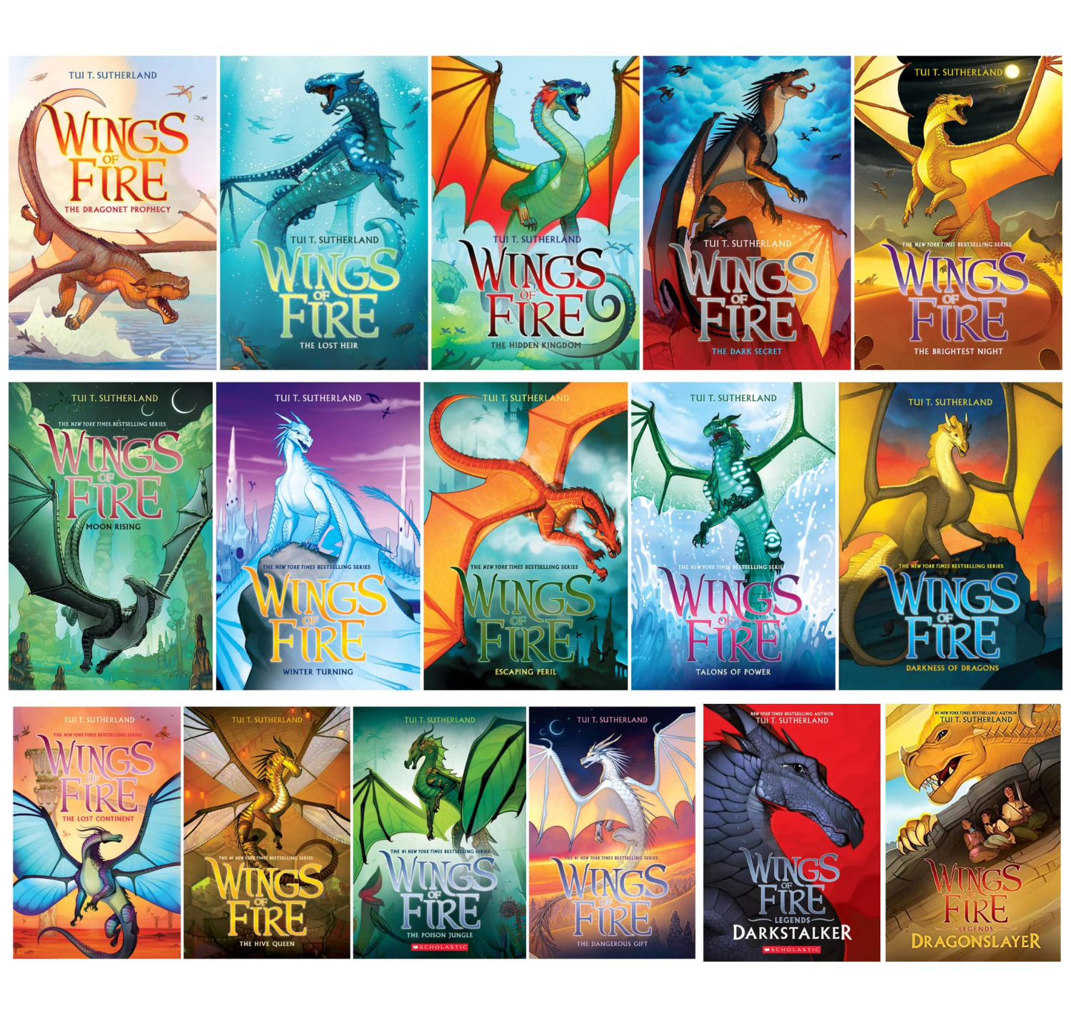 NEW!!! Wings of Fire Series Complete 16 Books Set: (Books 1-14) + Wings of Fire Legends(2 Books Set) - Exclusive Collection Total 16 Books!