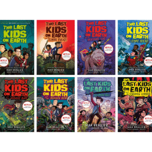 The Last Kids on Earth Series 1-8 Books By Max Brallier: Last Kids On Earth, Zombie Parade, Nightmare King, Cosmic Beyond, Midnight Blade, Skeleton Road; Doomsday Race & Forbidden Fortress