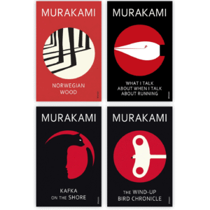 Haruki Murakami 4 Books Collection Set (The Wind-Up Bird Chronicle, What I Talk About When I Talk About Running, Norwegian Wood and Kafka On The Shore)
